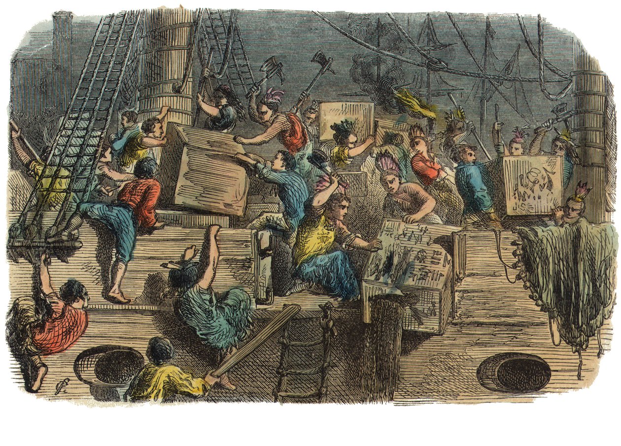 Boston Tea Party, c.1860s by American School