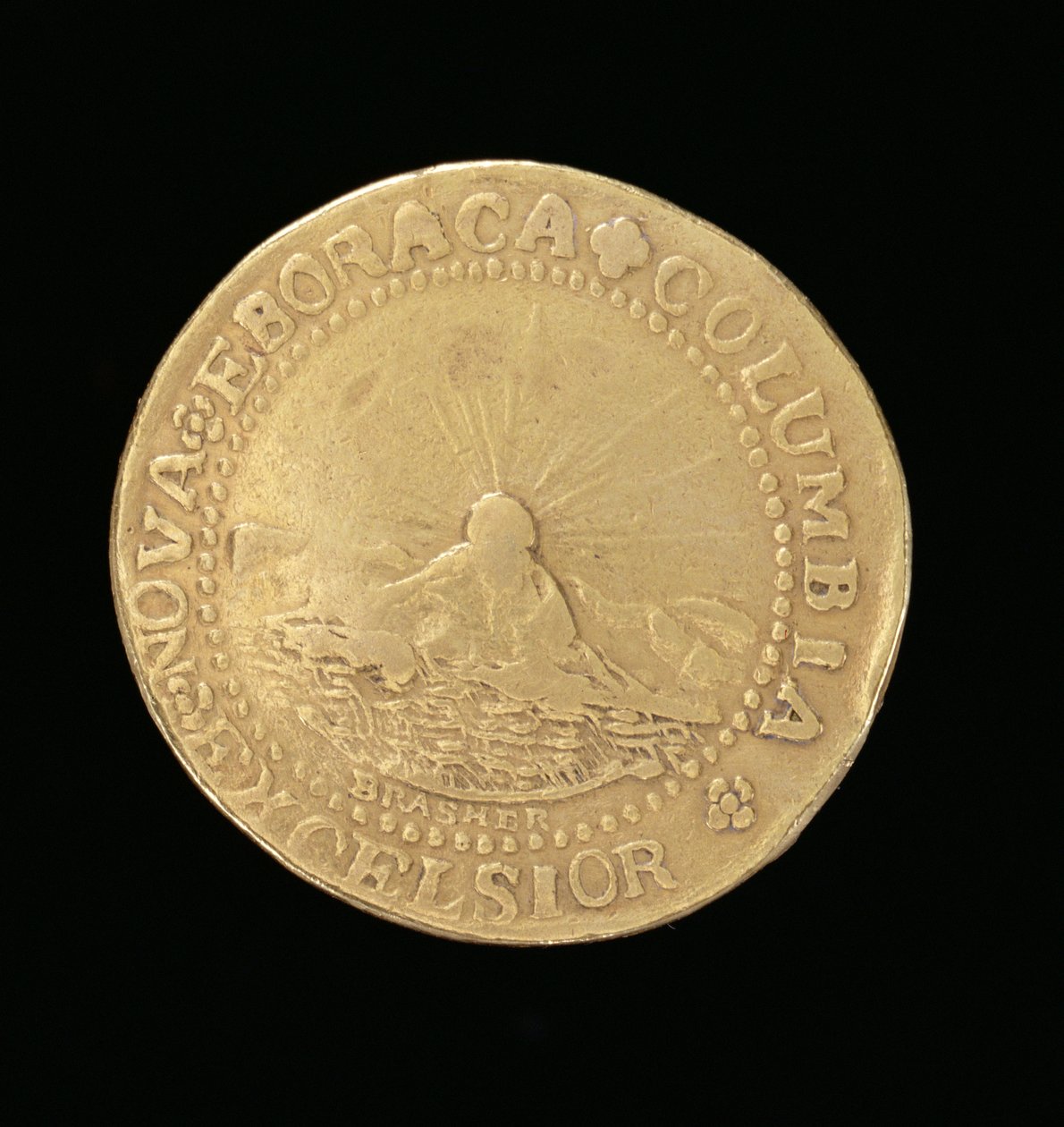 Brasher Doubloon, New York, 1787 by American School