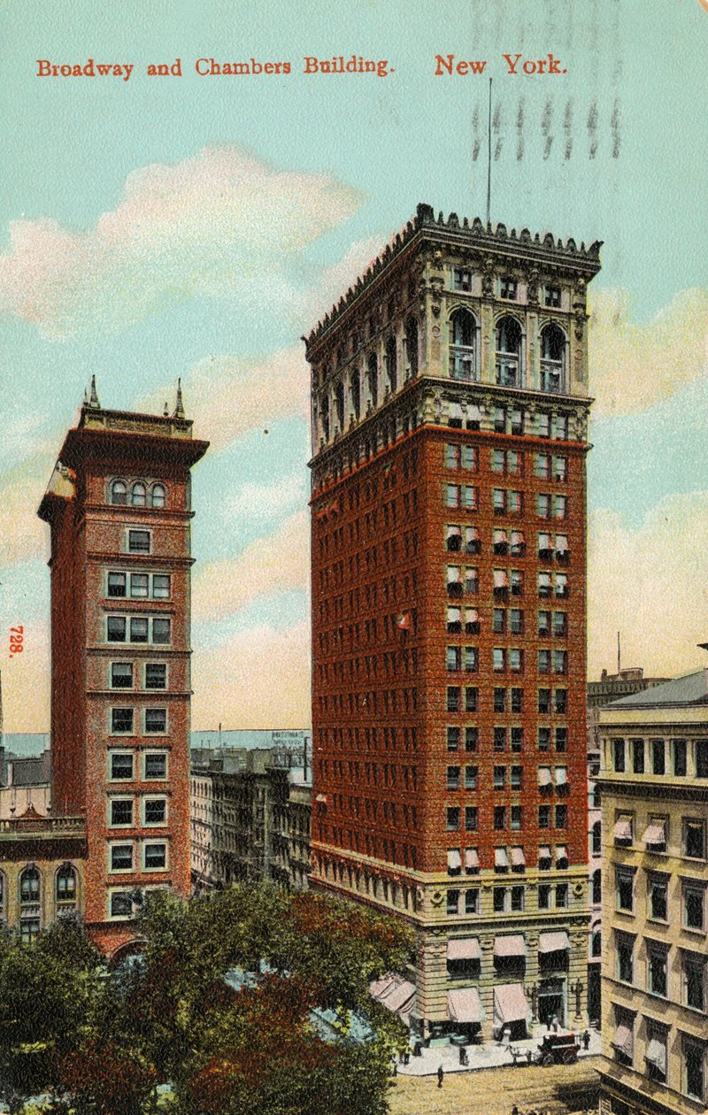 Broadway and Chambers Building, New York by American School