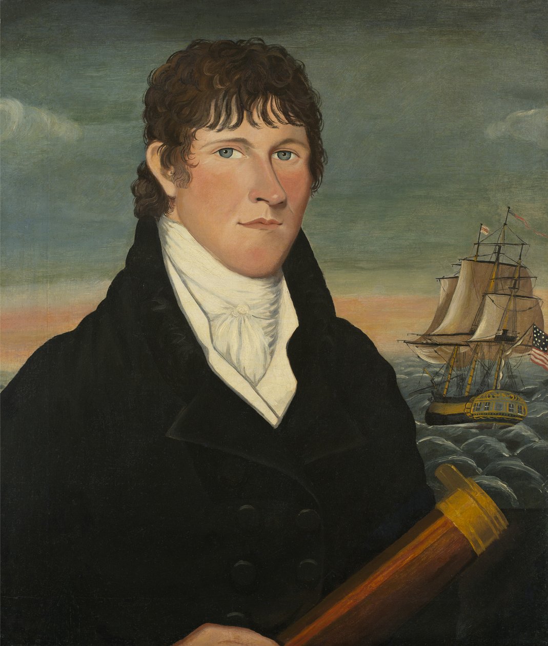 Captain David Bush, 1812 by American School