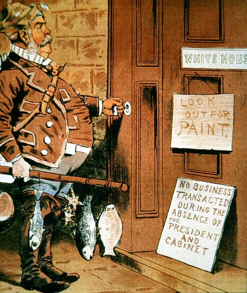 Cartoon of President Chester A. Arthur from 