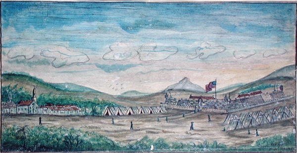City and Castle of Perote, Mexico by American School