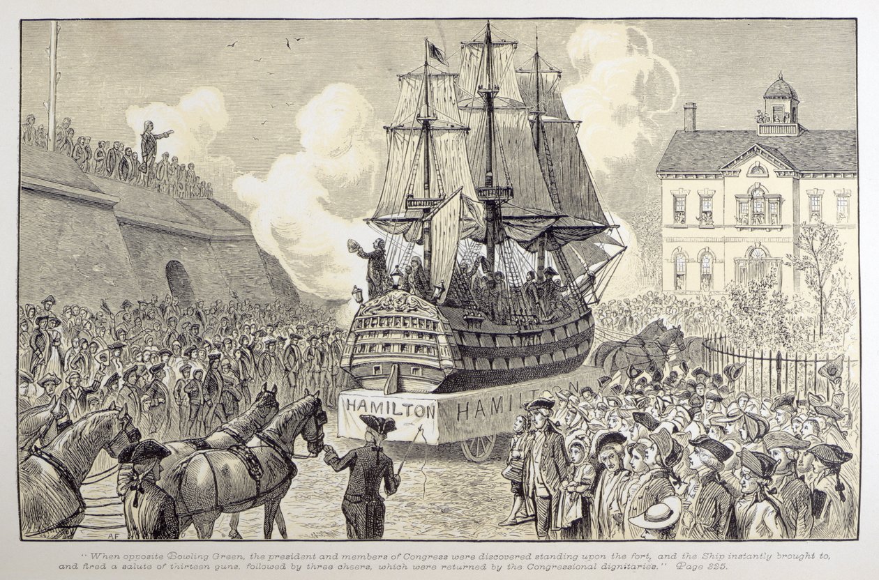 Congressional Parade and Celebration, c.1790 by American School