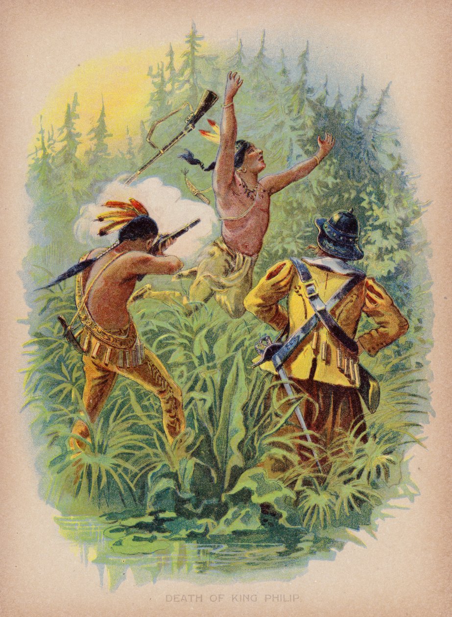 Death of King Philip by American School