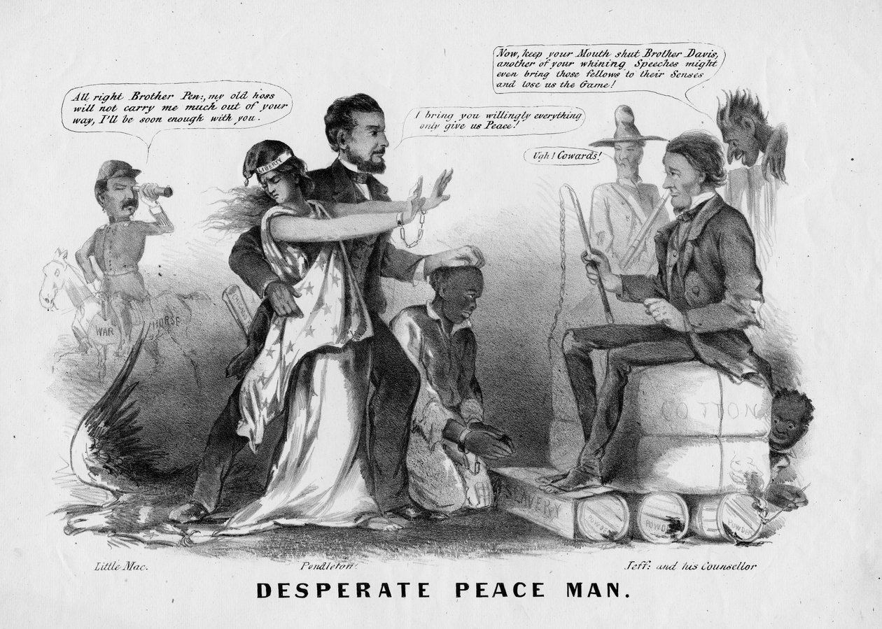 Desperate peace man by American School