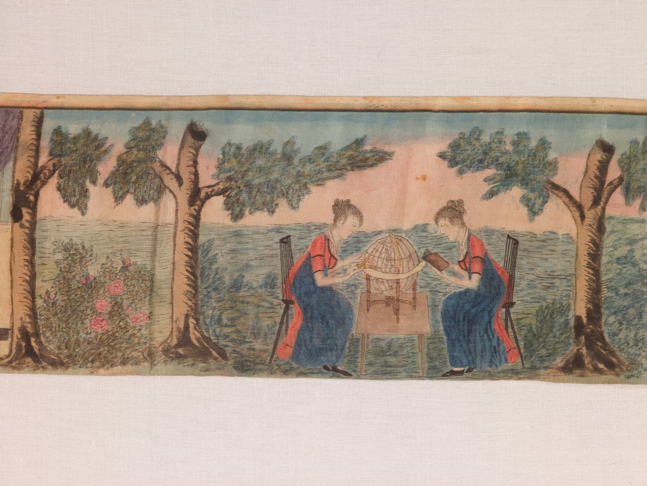 Detail from a Miniature Panorama: Scenes from a Seminary for Young Ladies c.1810–20 by American School