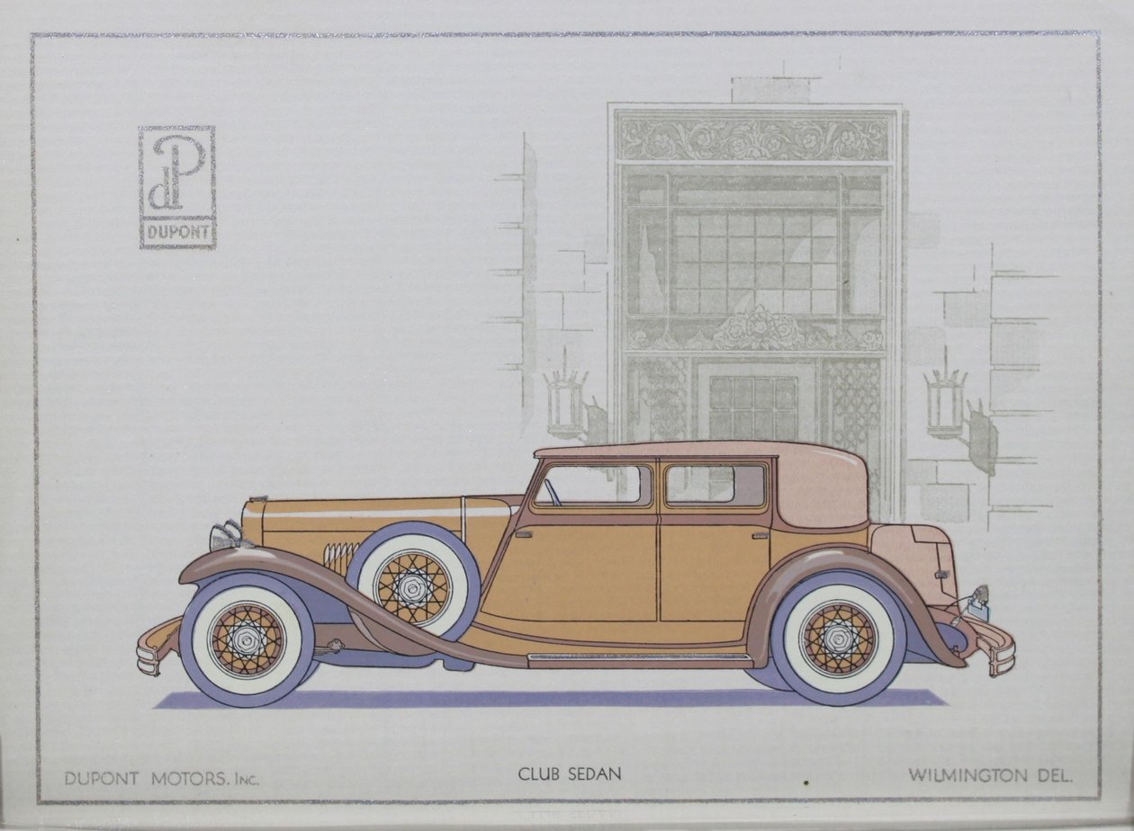 DuPont Motor Cars: Club Sedan, 1921 by American School