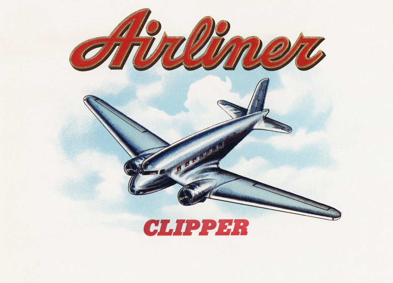 Early Airliner in Flight by American School