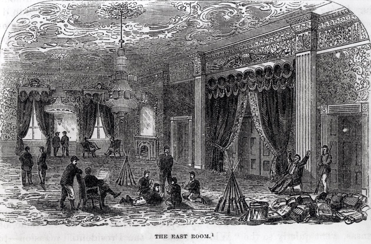 East Room of the White House During the Civil War, from 