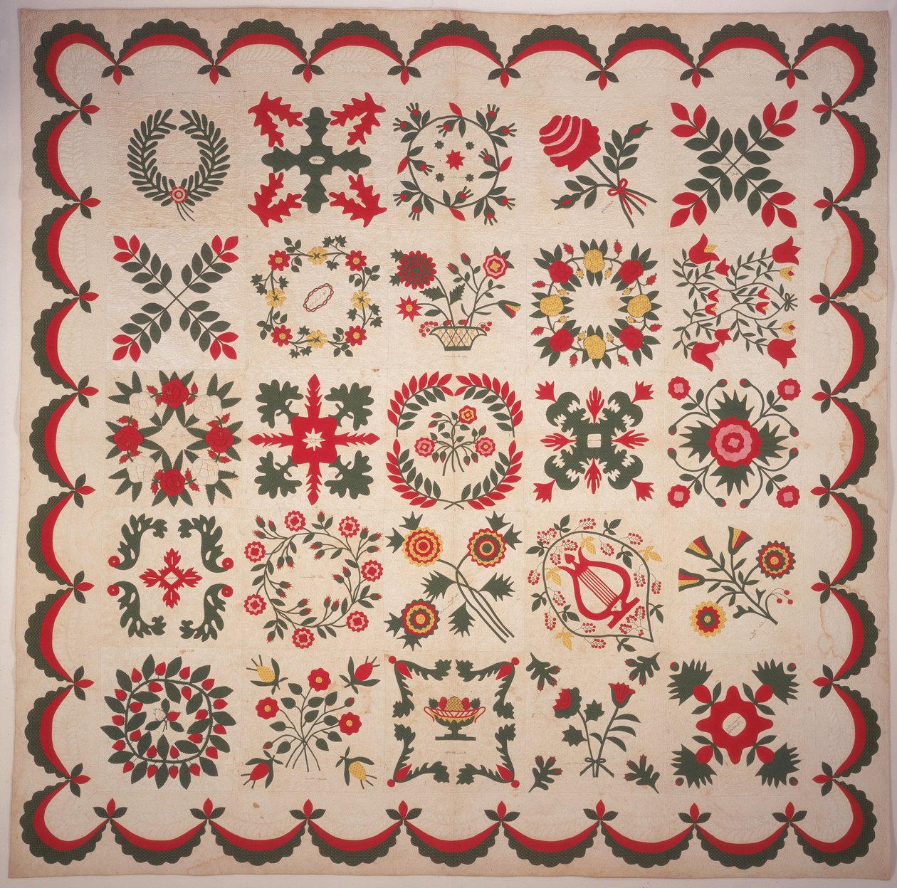 Eli Lilly Family Album Quilt by American School