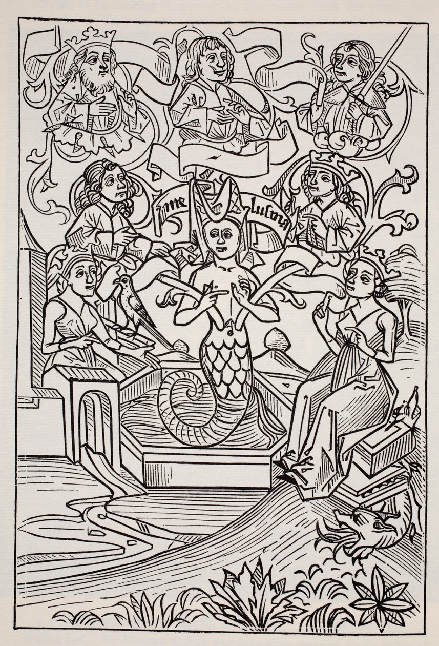 Fay Melusine, from The World Guide to Gnomes, Fairies, Elves and Other Little People by Thomas Keightley, Published 1880 by American School
