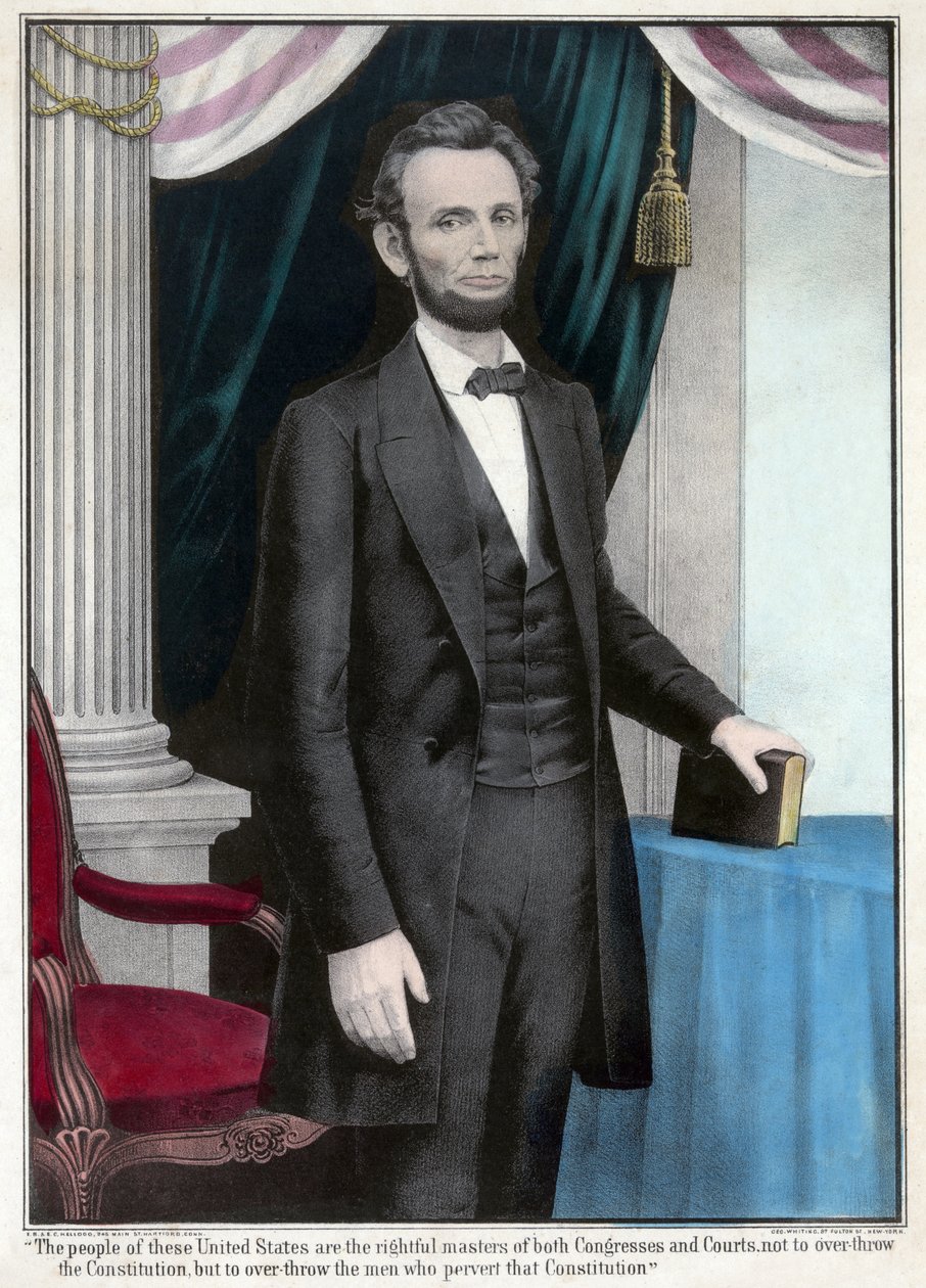 Full Length Portrait of Abraham Lincoln, pub. 1865 by American School