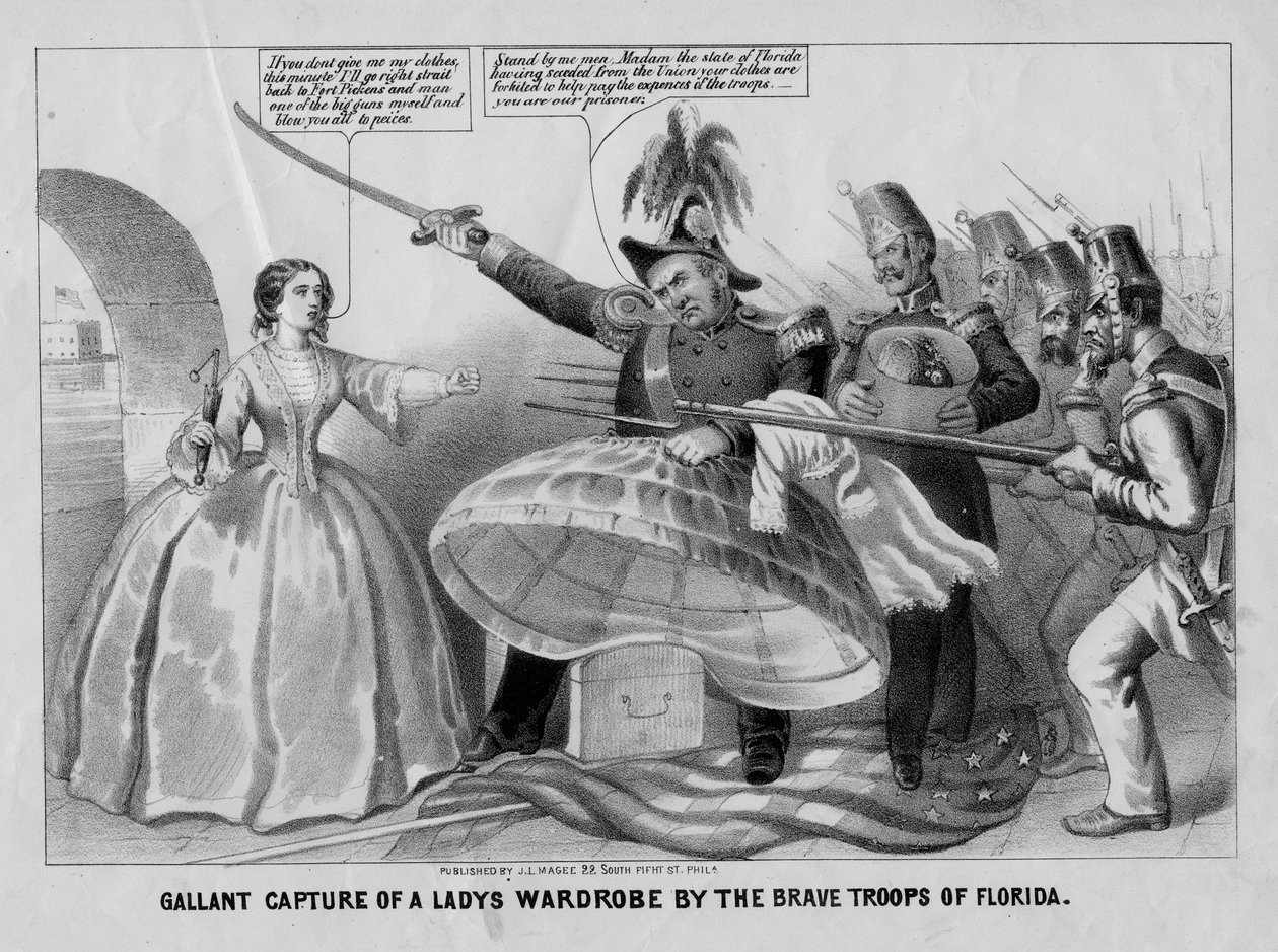 Gallant Capture of a Lady's Wardrobe by the Brave Troops of Florida