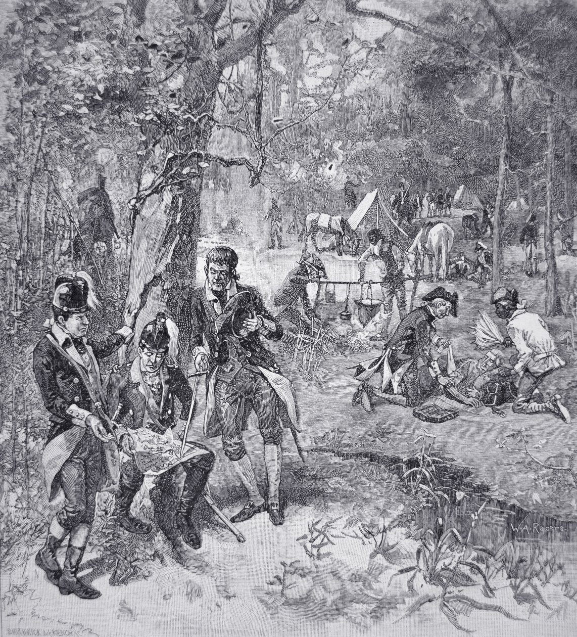 General Francis Marion in Camp by American School