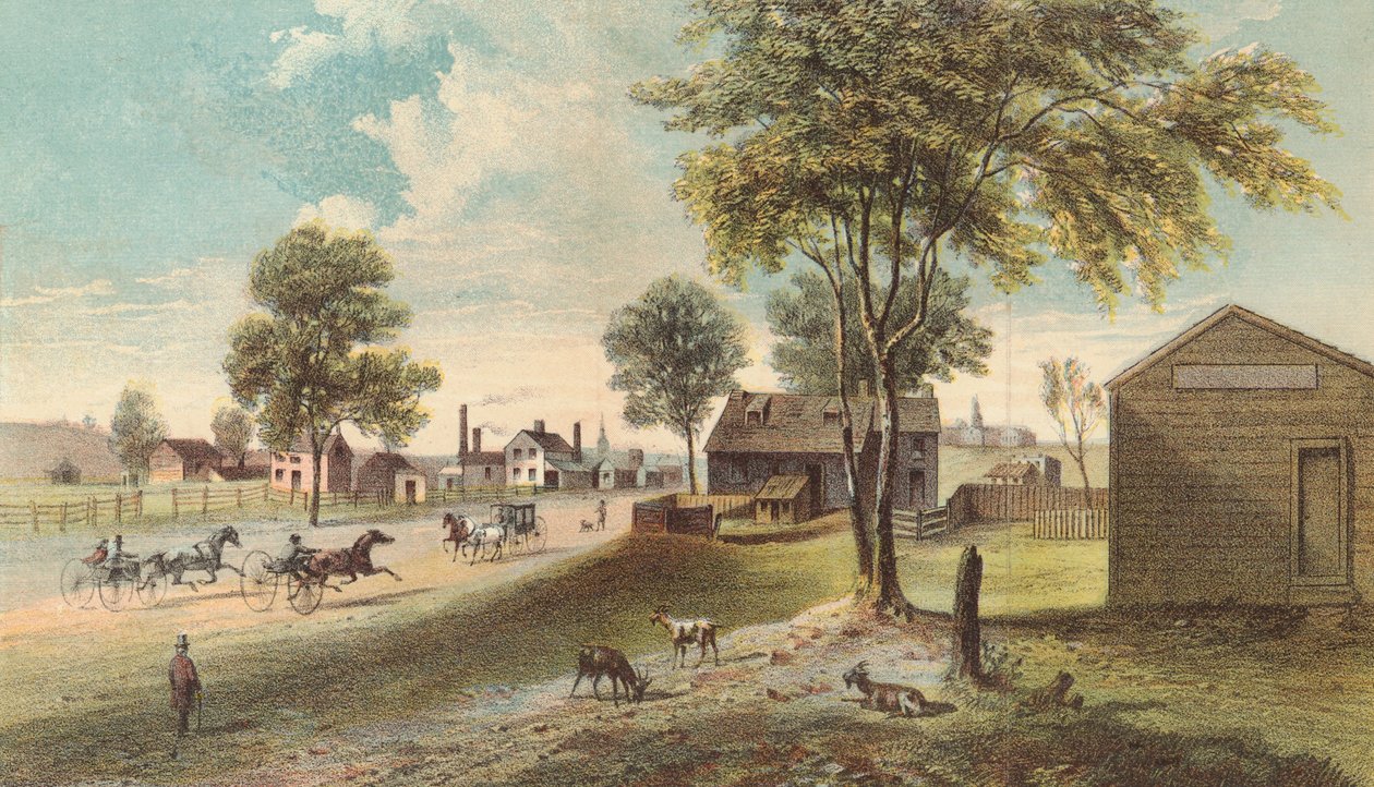 Harlem Lane, from Central Park to Manhattanville by American School