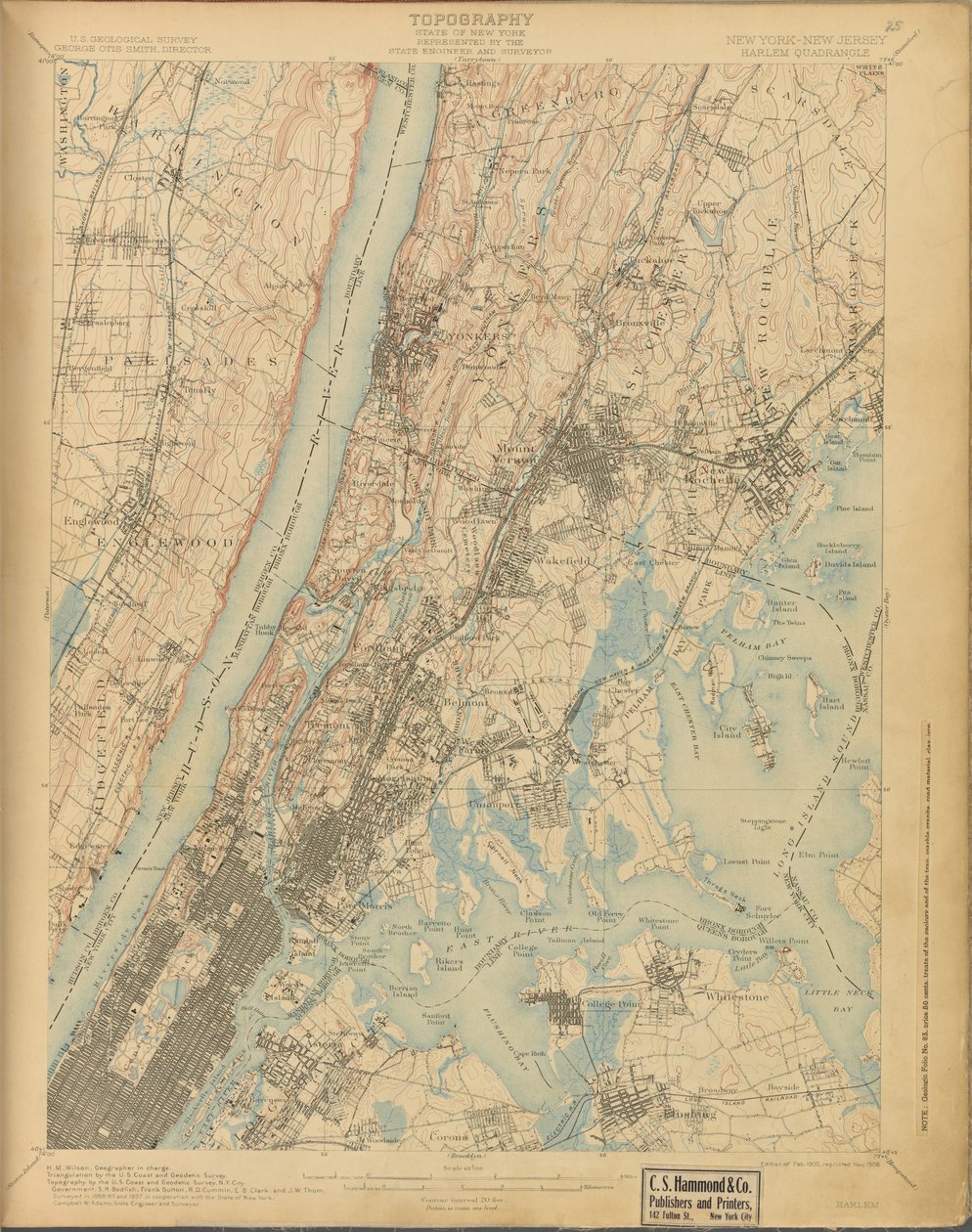 Harlem, survey of 1888-89 and 1897, ed. of 1900, repr. 1908 by American School