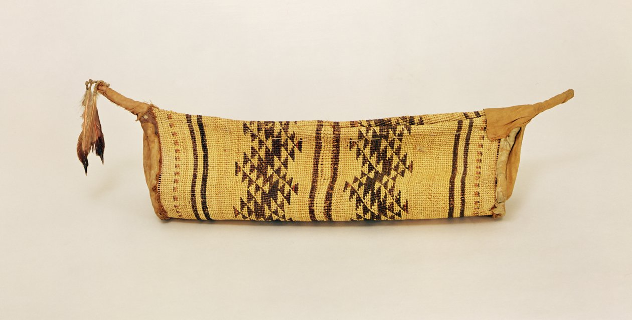 Hupa jump dance basket, from North Carolina by American School