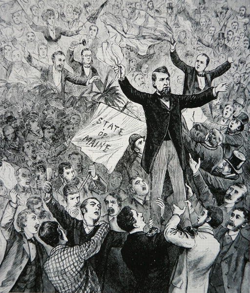 James G. Blaine (1830-93) by American School
