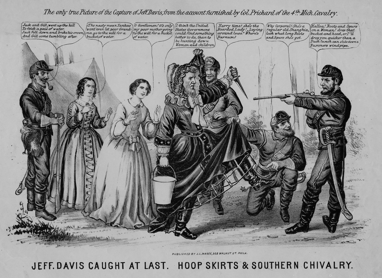 Jeff Davis caught at last: hoop skirts & Southern Chivalry by American School