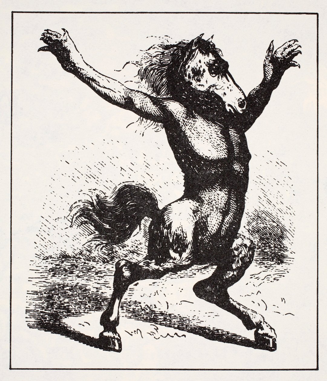 Kelpie Water Demon, from The World Guide to Gnomes, Fairies, Elves and Other Little People by Thomas Keightley, Published 1880 by American School