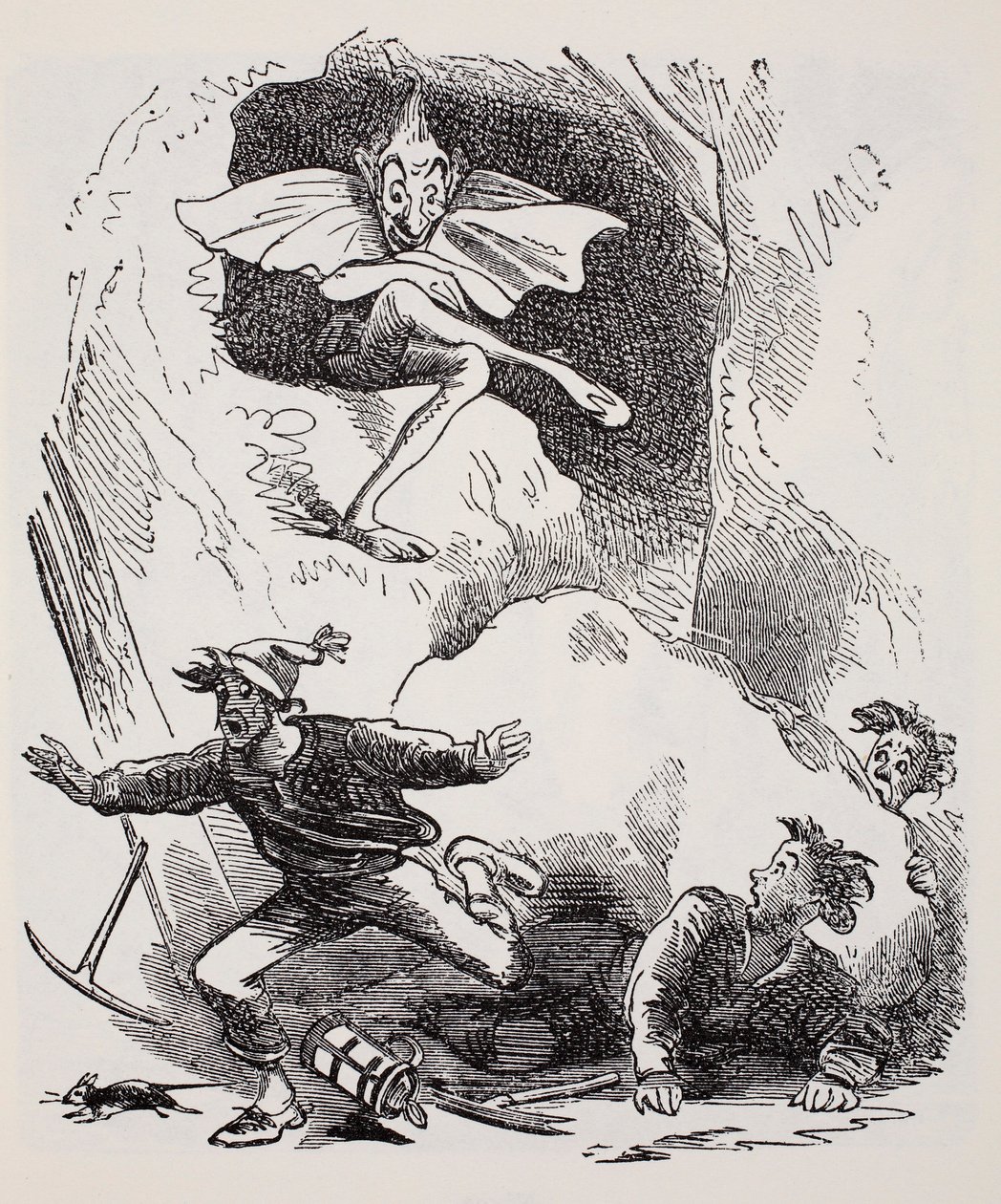Kobolds, from The World Guide to Gnomes, Fairies, Elves and Other Little People by Thomas Keightley, Published 1880 by American School