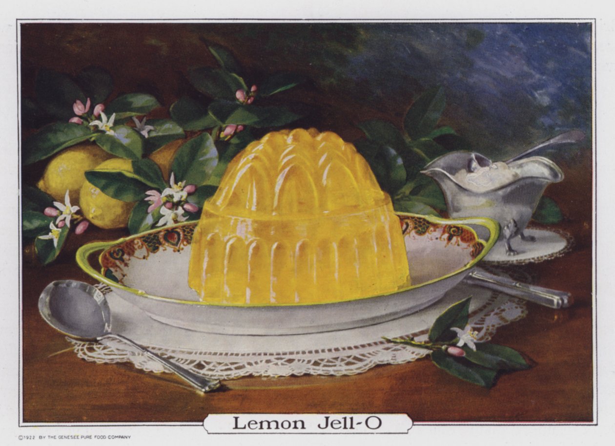 Lemon Jell-O, Advertisement for the Genesee Pure Food Company by American School