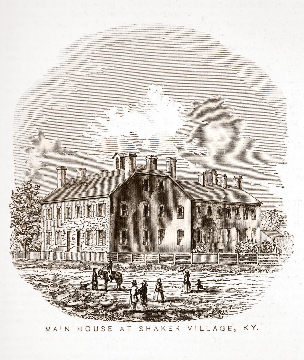 Main House at Shaker Village, KY by American School