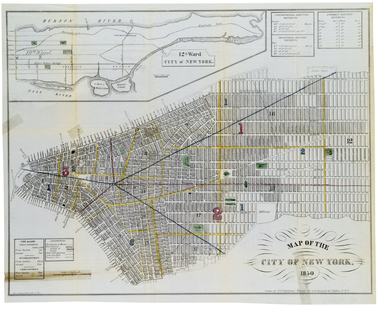 Map of the City of New York by American School