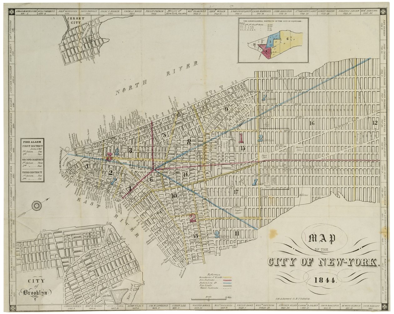 Map of the City of New York by American School
