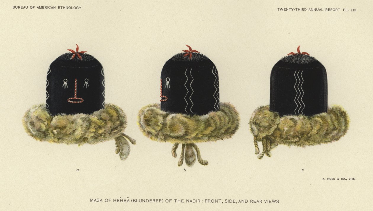 Mask of Hehea (Blunderer) of the Nadir by American School
