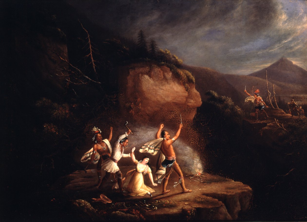 Massacre of Jane McCrea, 1777 by American School