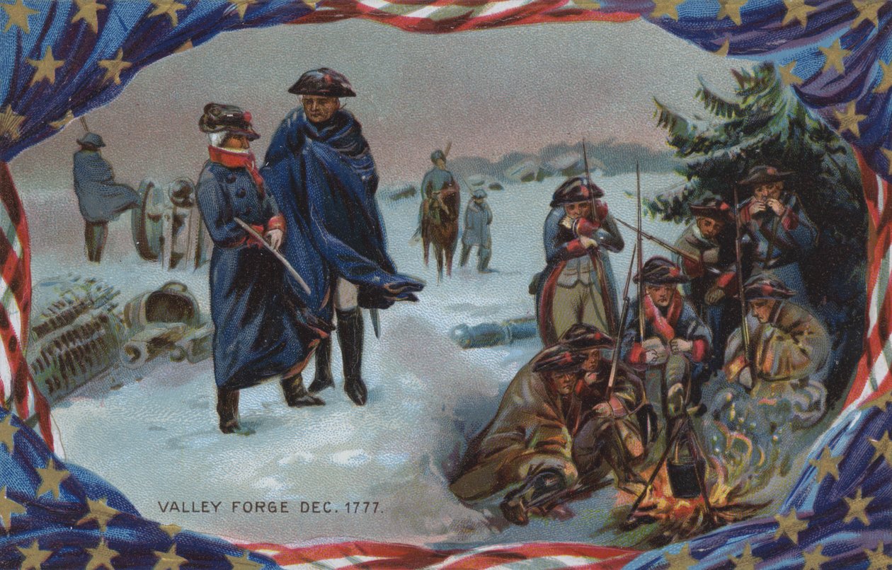 Memorial Day Card, Valley Forge, December 1777 by American School
