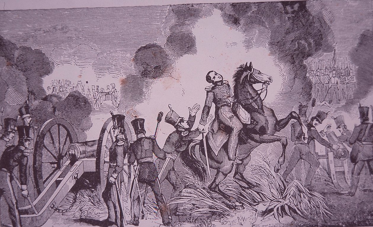 Mexican-American War (1846-48), Battle of Palo Alto and death of Major Ringgold by American School