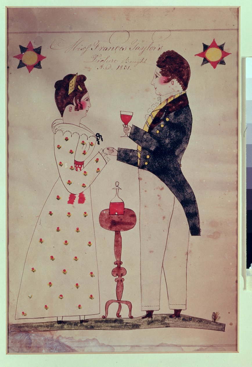 Miss Francis Taylor and Fiance by American School