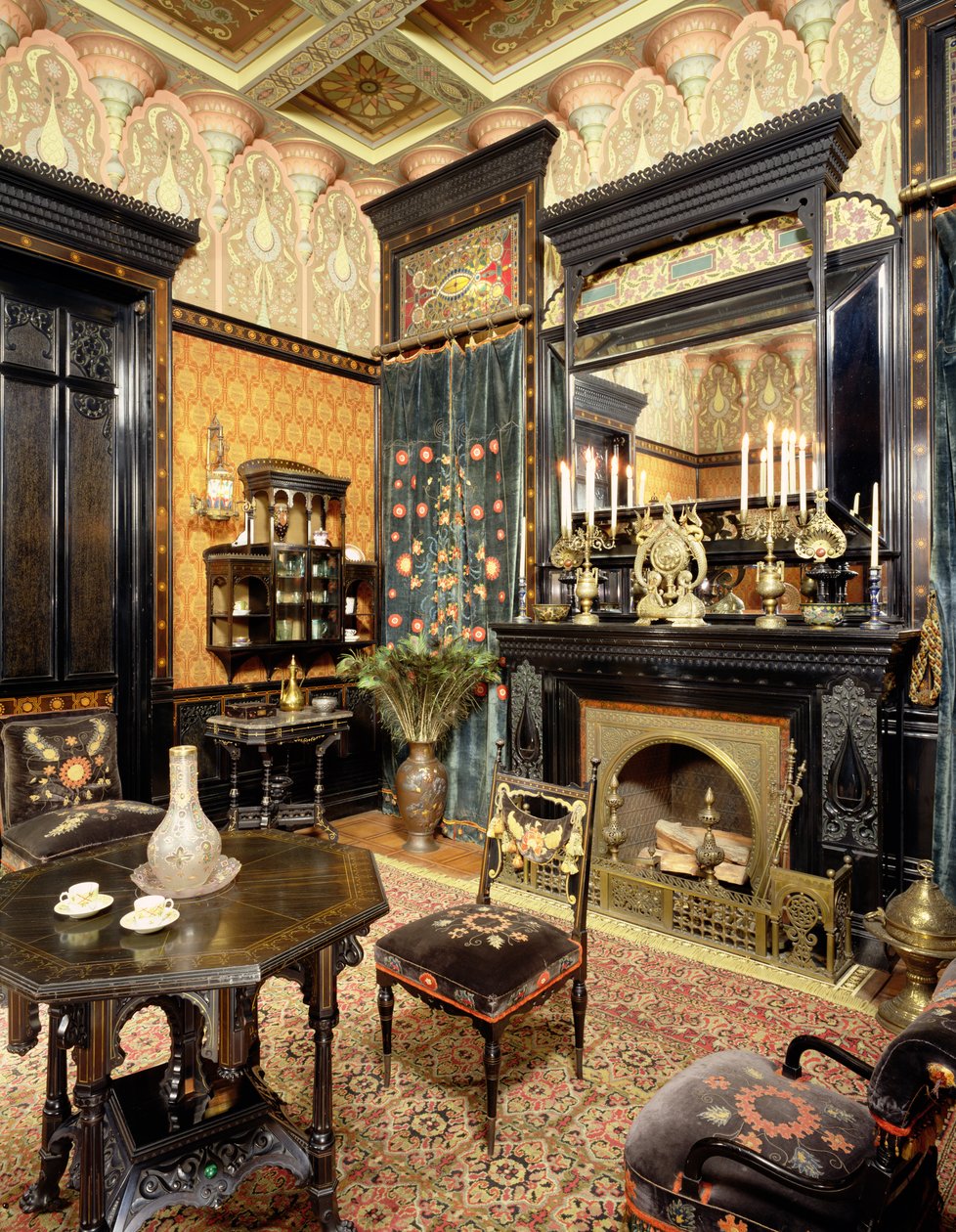 Moorish Smoking Room, The John D Rockefeller House, c.1864-81 by American School