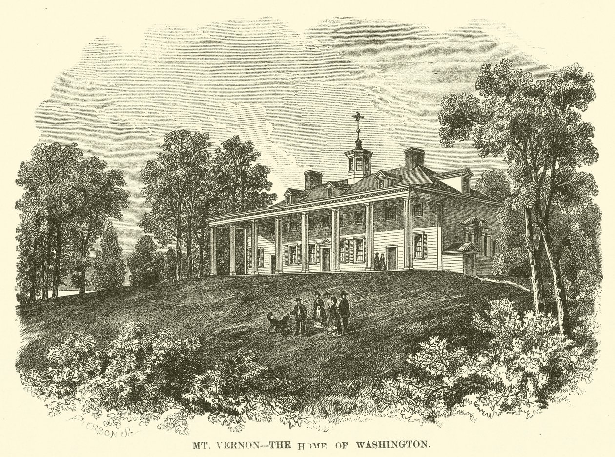 Mount Vernon, the Home of Washington by American School