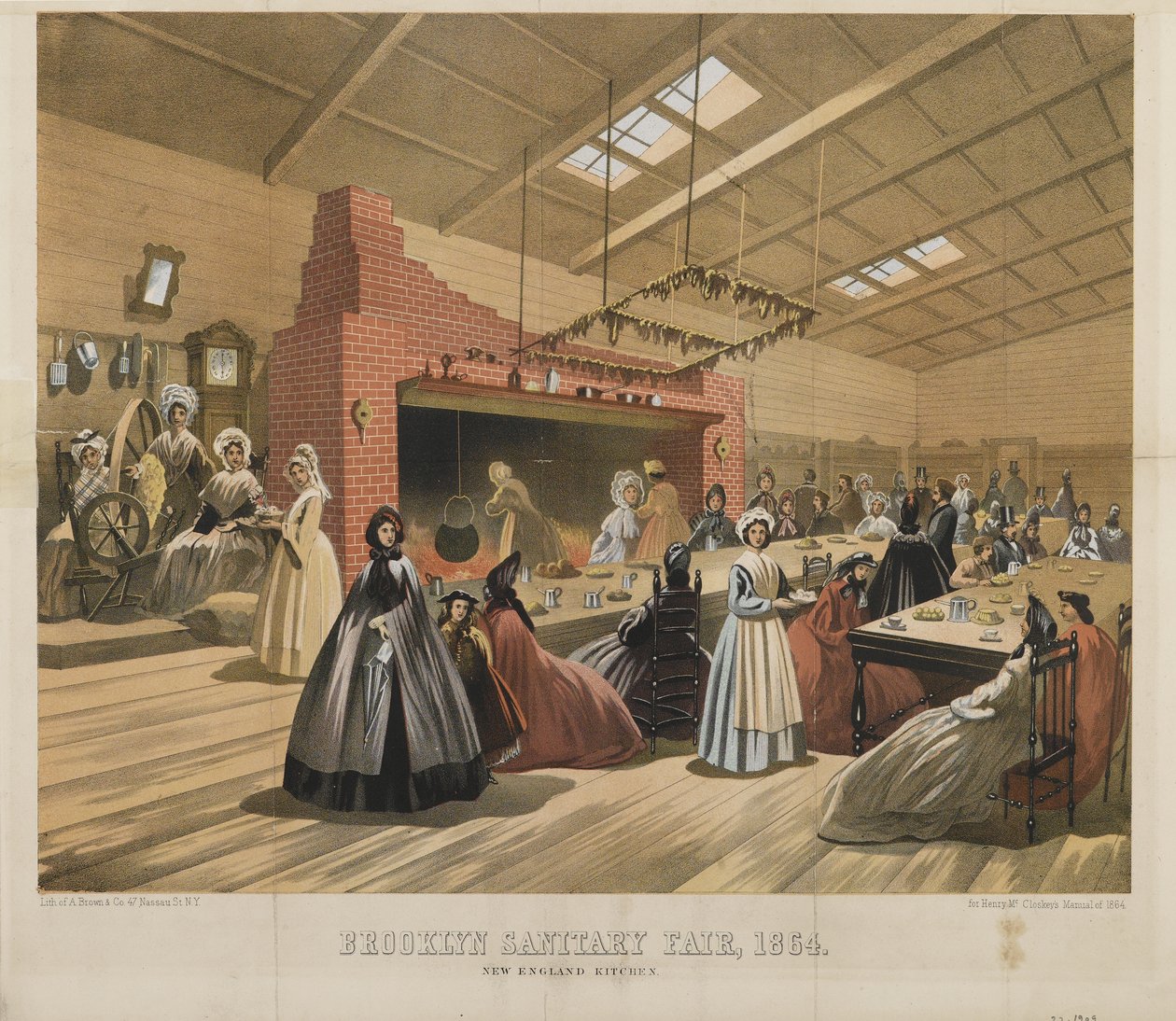 New England Kitchen, Brooklyn Sanitary Fair, 1864 by American School