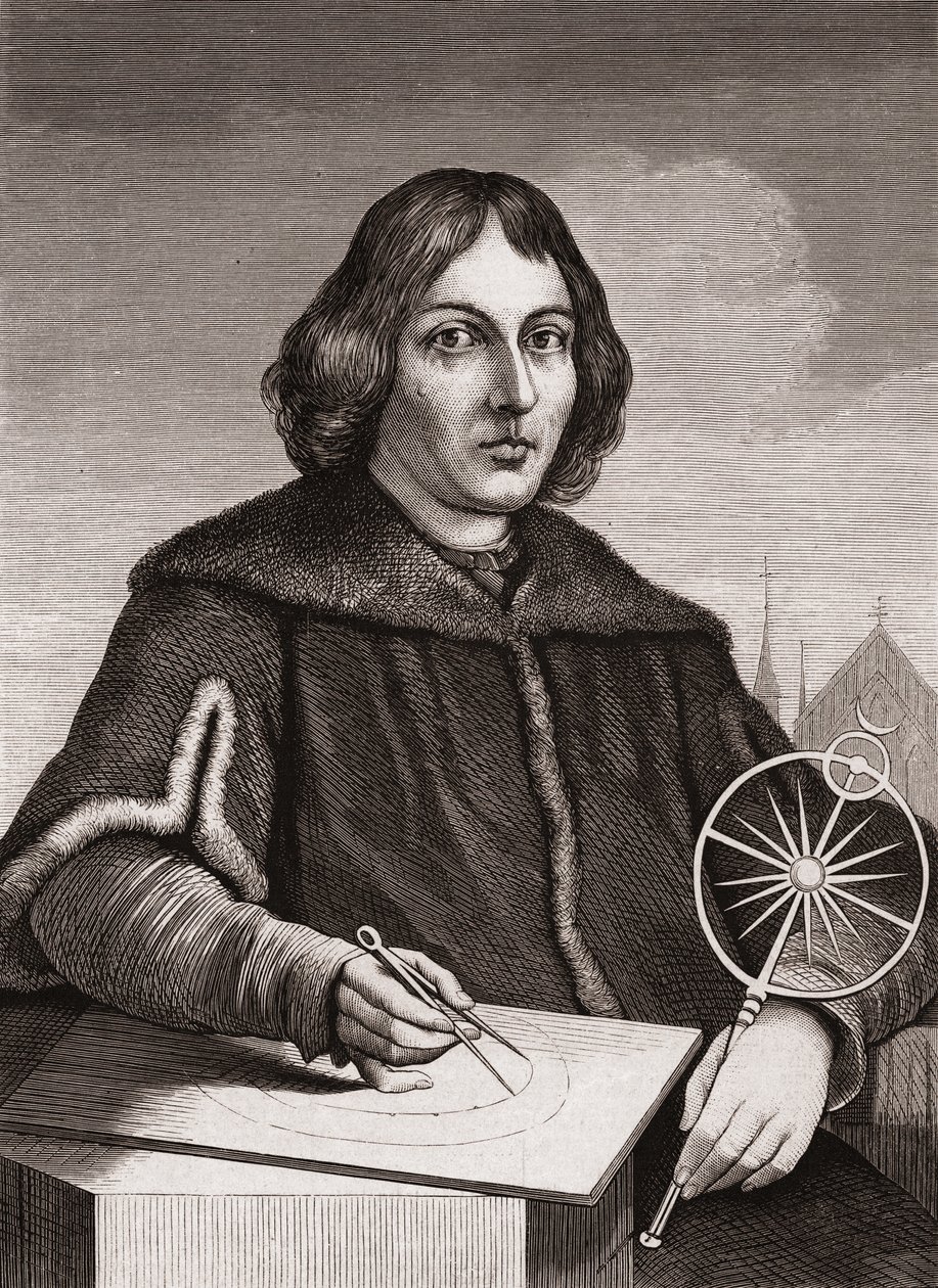 Nicolaus Copernicus, c.1850 (engraving) by American School