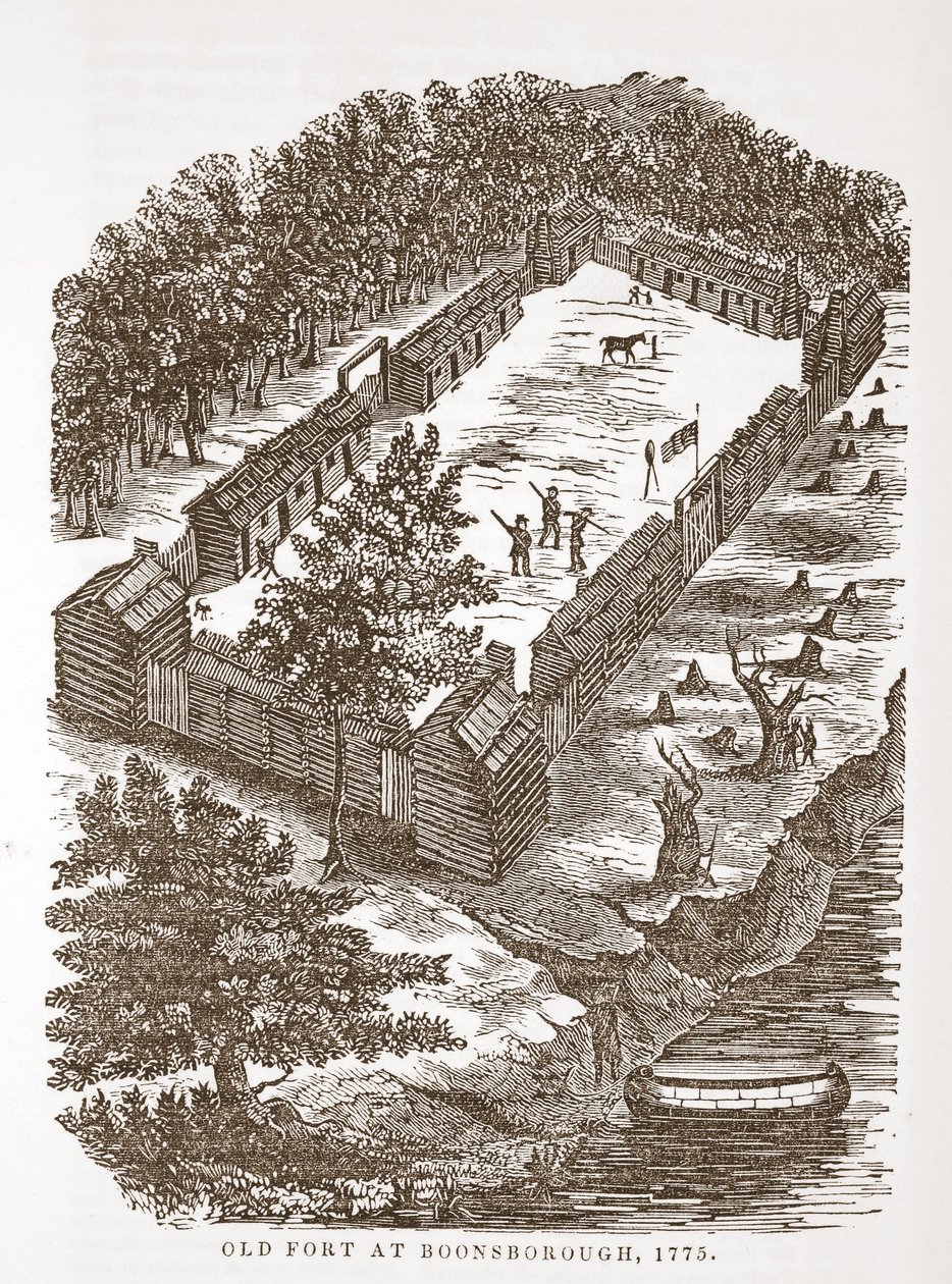 Old Fort at Boonsborough, 1775 by American School