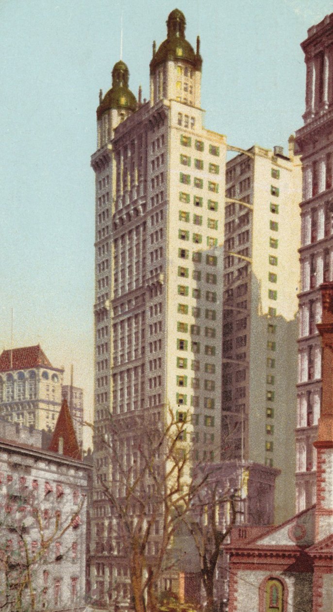 Park Row Building, New York, c.1900-09 by American School