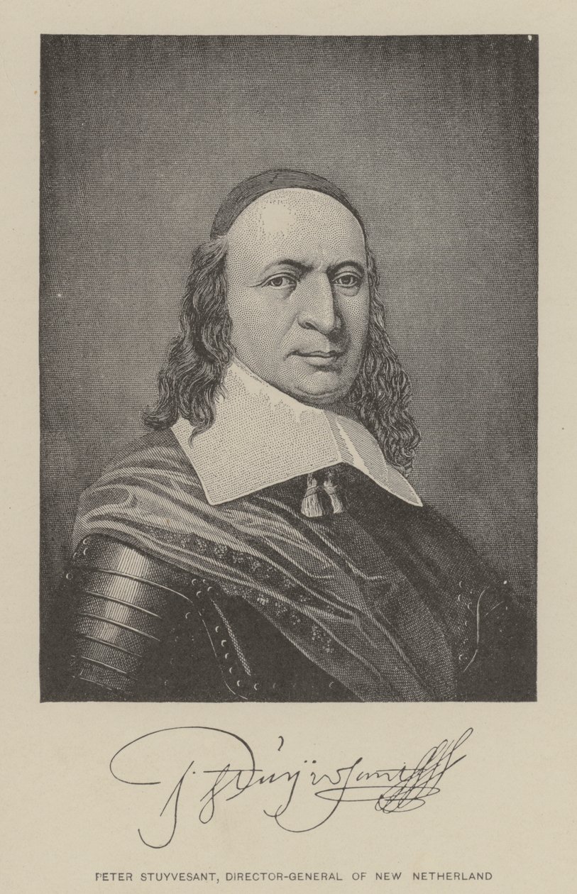 Peter Stuyvesant, Director-General of New Netherland by American School
