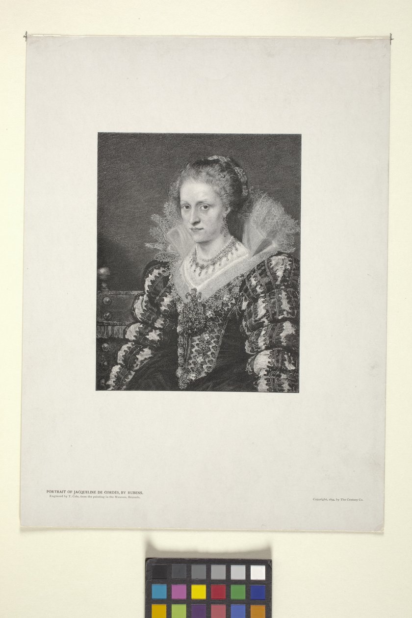 Portrait of Jacquelin de Cordes by American School