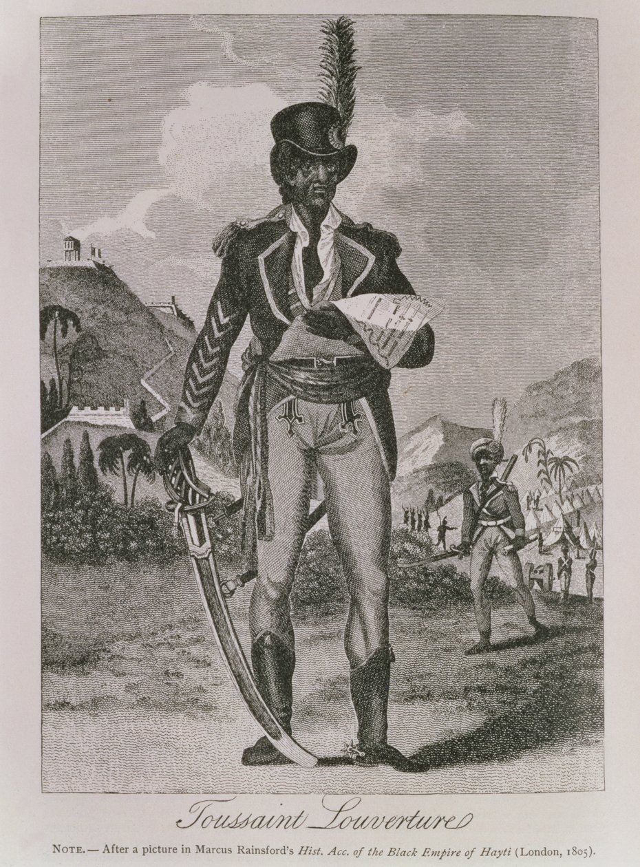 Portrait of Francois Dominique Toussaint-Louverture (engraving) by American School