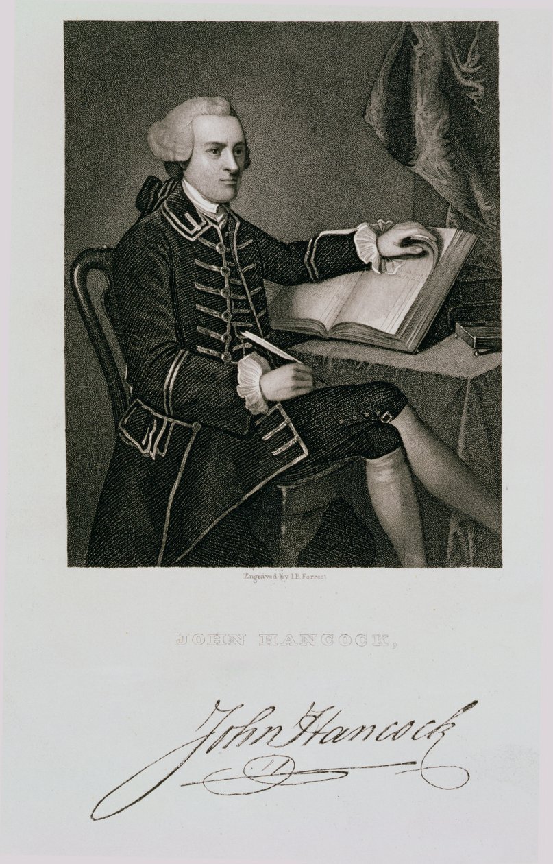 Portrait of John Hancock by American School