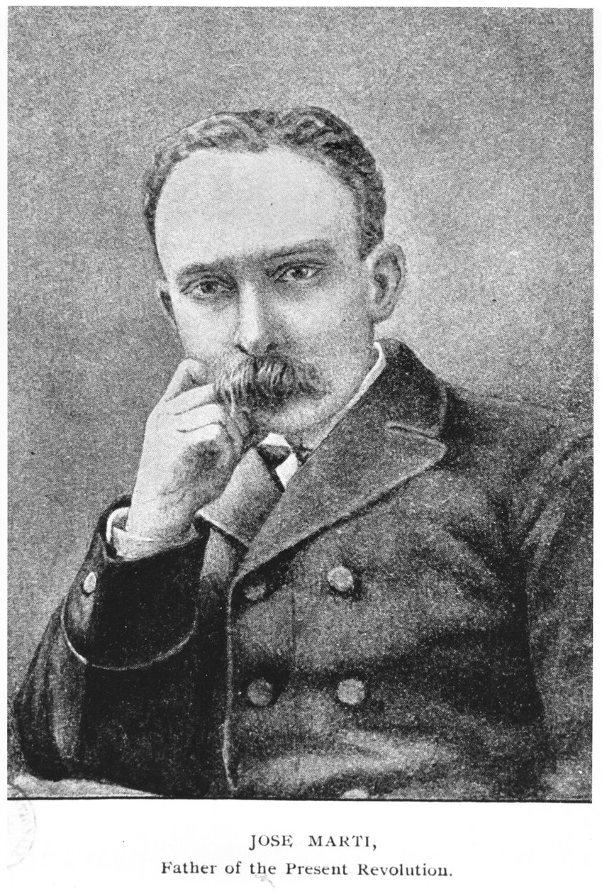 Portrait of Jose Marti (1853-95) from The Story of Cuba by Murat Halstead by American School