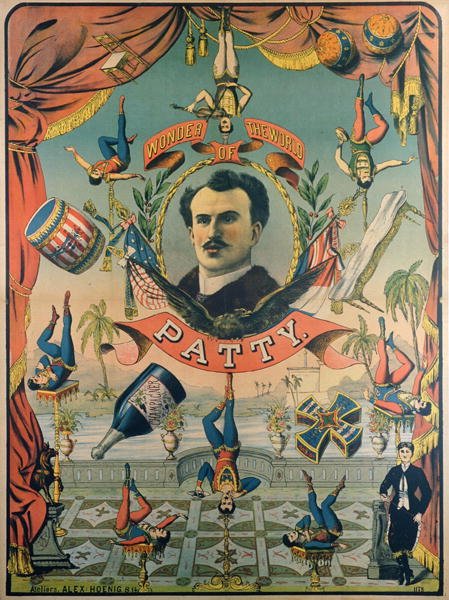Poster advertising Patty Wonder of the World by American School