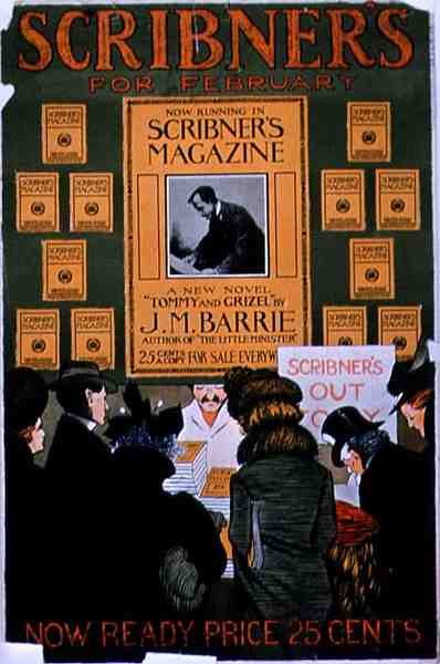 Poster Advertising the February Edition of Scribner