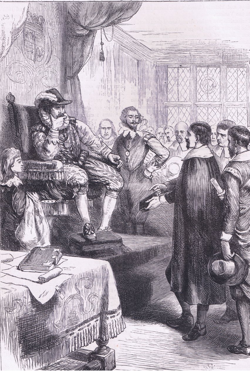 Puritans before James I, illustration from Cassell