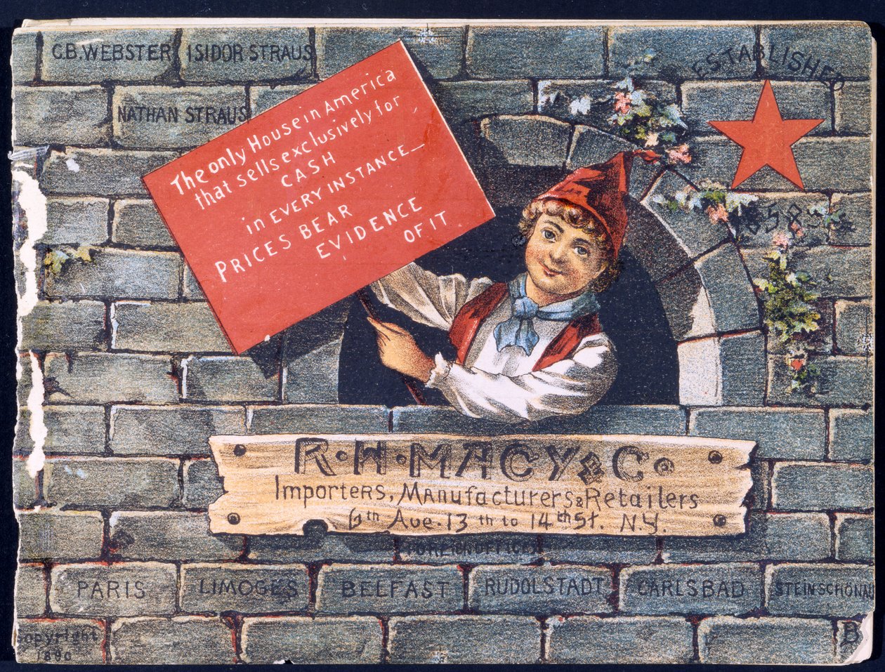 R.H. Macy & Co. Importers, Manufacturers & Retailers, 1890 by American School
