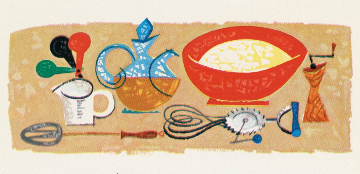 Retro Food: Cooking Utensils by American School